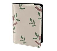 YUNWEIKEJI Modèle Mignon d'ours Koala de Dessin animé, Porte-Passeport Portefeuille de Voyage en Cuir PU Étui pour Passeport Couvre-Passeport 5,5 Pouces