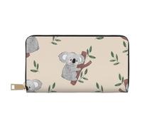 YUNWEIKEJI Modèle Mignon d'ours Koala de Dessin animé, Portefeuille de Grande capacité pour Hommes Femmes Portefeuilles Carte de crédit Portefeuille en Cuir Microfibre