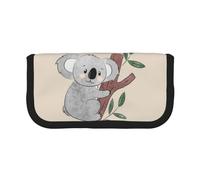 YUNWEIKEJI Modèle Mignon d'ours Koala de Dessin animé, Trousse à Crayons, Pochette à Crayons en Toile, Trousse à Crayons de Grande capacité, Trousse à cosmétiques