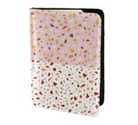 YUNWEIKEJI Modèles de terrazzo vectoriels sans Couture, Porte-Passeport Portefeuille de Voyage en Cuir PU Étui pour Passeport Couvre-Passeport 5,5 Pouces