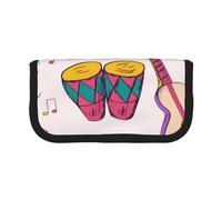 YUNWEIKEJI Music Records Blues Music est Le thème de ma Vie, Trousse à Crayons, Pochette à Crayons en Toile, Trousse à Crayons de Grande capacité, Trousse à cosmétiques