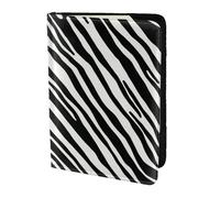 YUNWEIKEJI Rayure Zèbre Naturel, Porte-Passeport Portefeuille de Voyage en Cuir PU Étui pour Passeport Couvre-Passeport 5,5 Pouces