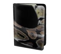 YUNWEIKEJI Serpent Python, Porte-Passeport Portefeuille de Voyage en Cuir PU Étui pour Passeport Couvre-Passeport 5,5 Pouces