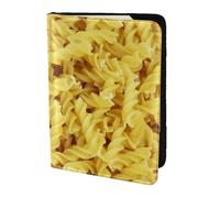 YUNWEIKEJI Spaghetti, Porte-Passeport Portefeuille de Voyage en Cuir PU Étui pour Passeport Couvre-Passeport 5,5 Pouces