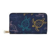 YUNWEIKEJI Texture écaille de Tortue, Portefeuille de Grande capacité pour Hommes Femmes Portefeuilles Carte de crédit Portefeuille en Cuir Microfibre