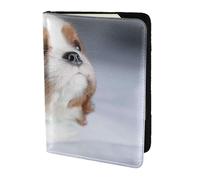 YUNWEIKEJI Visage d'épagneul Cavalier King Charles, Porte-Passeport Portefeuille de Voyage en Cuir PU Étui pour Passeport Couvre-Passeport 5,5 Pouces