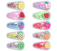 Yunxiao88 Lot de 10 pinces à cheveux scintillantes transparentes à paillettes pour cheveux (couleur aléatoire)