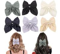 Yunxiao88 Lot de 6 pinces à cheveux avec nœud pour femme, pinces à cheveux, petits nœuds pour femmes, nœuds pour cheveux pour filles et femmes, violet