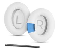 YunYiYi Coussinets de rechange en cuir protéiné compatibles avec les casques Bose QuietComfort 35 QC35 QC35ii QC45 QC25 QC15/SoundLink SoundTrue Around Ear AE2 AE2i AE2W (blanc)