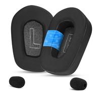 YunYiYi Coussinets de rechange en gel rafraîchissant compatibles avec Logitech G733 G535 G335 Lightspeed sans fil pour casque de jeu sans fil avec tissu de soie glacée respirant (noir)