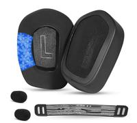 YunYiYi Coussinets d'oreille en gel rafraîchissant de rechange compatibles avec casque de jeu sans fil Logitech G733 G535 G335 G733 Épaisseur supplémentaire (G733 IS noir)