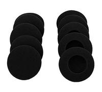 YunYiYi Lot de 10 coussinets de rechange en mousse compatibles avec Panasonic RP-HS41 RP-HS43 RP-HS46 RP-HS47 RP-HS47E RP-HS50 Noir 35 mm