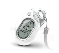 YUNYODA Podomètre numérique 3D avec clip et grand écran - Podomètre simple pour traqueur de fitness - Portable - Mini compteur électronique pour la marche, la course, l'activité - Blanc