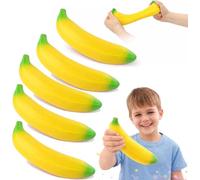 YunYoud Squishy Banane,Squishy Aliment Mignon Banane,Balle Anti Stress Banane,Jouet Sensoriel Anti-Stress Retour Lent,Jouets Antistress Jouet Soulage l'anxiété,Cadeau Kawaii pour Enfant et Adulte