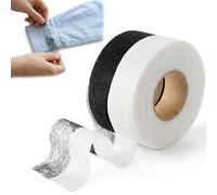 YUNYU 2 rouleaux de ruban d'entoilage fusible double face, ruban adhésif thermocollant double face idéal pour le bricolage de vêtements, le repassage de tissus, les réparations de coutures, les pantal