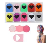 YUNYU Lot de 10 craies pour cheveux lavables et temporaires - Coloration vibrante non nocive pour cosplay, accessoires de costume, événements de fans, extensions de cheveux/perruques