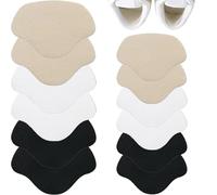 YUNYU Lot de 12 coussinets de talon antidérapants - Patchs autocollants pour réparation de chaussures pour éviter les ampoules et protéger les talons - Ajustement confortable pour baskets, chaussures