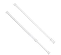 YUNYU Lot de 2 tringles de tension réglables - Sans perçage - Petite tringle de serrage de 30 à 50 cm, extensible et peu encombrante pour rideau de douche et porte-vêtements pour salle de bain