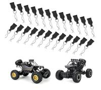 YUNYU Lot de 24 clips de carrosserie télécommandés avec languettes de déchirure - Mise à niveau et modifications sans effort de la coque de voiture, compatibles avec les modèles à l'échelle 1/10, 1/12