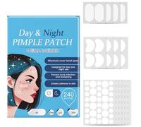 YUNYU Lot de 240 patchs de jour et de nuit, 4 tailles, traitement des boutons d'acné