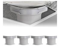 YUNYU Lot de 4 tendeurs de drap de lit, antidérapants, avec fermeture de sécurité, design invisible, pour tous les matelas jusqu'à 220 cm, gris