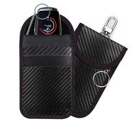 YUNYU YUNYUFaraday Lot de 2 pochettes antivol pour clés de voiture, bloqueur de signal pour clé de voiture, protection antivol à distance