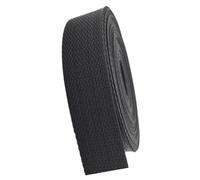 YunYunStrap Sangle en polypropylène 25 mm - Sangle pour Sacs, Sacs à Dos, Sac de randonnée, Bagages/Consignation de Cargaison (Noir, 5 Yard)