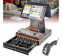 yunzhenzhen Caisse enregistreuse Intelligente à écran Unique Intelligente à écran Double Système Point Vente Tactile Pc Imprimante de Reçus Intégrée Moniteur de Caisse écrans Tactile LCD