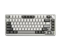 YUNZII B75 Pro Clavier Mécanique sans Fil, 75% Game Keyboard Hot Swap Custom avec Knob, Pre-lubed Switches RGB, BT/Type-C/2.4G (Blue Grey Switch, Gris)