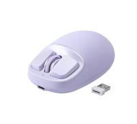 YUNZII C1 Souris de sans Fil en Silicone, 4800 DPI, Souris Tri-Mode 2.4G/Bluetooth/Type-C, Souris PC Portable pour Laptop, Mac, iPad, Ordinateur (Violet)