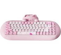 YUNZII C68 Wireless Mechanical Keyboard,65% Layout,Hot Swap,Triple Mode BT5.0/2.4G/Wired, RGB Backlit NKRO (Pink, Milk Switch)