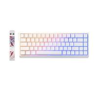 YUNZII MAD68 HE Clavier Mécanique Gaming, Clavier Filaire 60% avec Commutateurs Magnétiques à Effet Hall, Rapid Trigger 8000Hz, Hot Swap, RGB, Capuchons en PBT (White, Magnetic Switch)