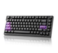 YUNZII RT75 Pro Clavier Gaming sans Fil Mécanique, Switch à Effet Hall, Rapid Trigger, Bluetooth/USB-C/2.4G, 8KHz, Bouton Réglable, RGB, 75% Compact, 8000mAh,TGL/SOCD/DKS/MT (Noir)