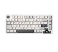 YUNZII YZ75 Clavier RGB Mécanique sans Fil, 75% BT5.0/2.4 G/USB-C Tri-Mode Clavier Gamer Mécanique NKRO, Hot-Swappable PBT Dye Sub, Clavier Mécanique pour Linux/Win/Mac(White, Gateron G Pro Brown)