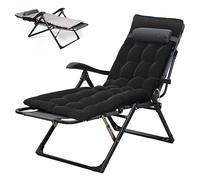 YUODIJIO Chaise longue réglable pour le bureau, le jardin, la terrasse, le balcon, le fauteuil (gris)