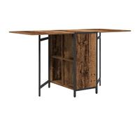 YUOGHRTFE Esstisch 144 x 60 x 75 cm Holzwerkstoff Rechteckig | Extensible, avec étagère, étanche, réglable manuellement, pour cuisine ou salle à manger