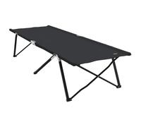 YUOGHRTFE Lit pliant pour camping Noir 206 x 76 x 74 cm