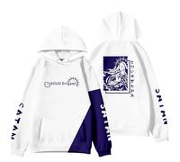 Yuogkk Hoodie Date A Live Sweatshirt Hommes et Femmes Running Sweatshirt Football Veste à Manches Longues Loose Comfortable Warm Hooded Pullover with Pocket Jacket-Black||XXS