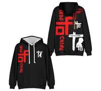 Yuogkk Hoodie in-do-Chine Central Tour Sweatshirt à Manches Longues pour Hommes et Femmes, Hip Hop Retro Cotton Pullover Humour Printed Pattern Sweatshirt Personality Rock Top Streetwear-Black||XS