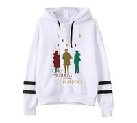 Yuogkk Hoodie Only Murders in The Building Loose Fashion Pullover, Classic Retro Printed Sweatshirt Men's and Women's Long Sleeve Jacket Plus Size Coat Role Play Sweater-Black||XXS