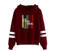 Yuogkk Hoodie Only Murders in The Building Sweatshirt Hommes Manches Longues, Veste Femme Grande Taille Fashion Pullover Vintage Sportswear Col Rond Harajuku Streetwear Loose Jacket-Red||XXS