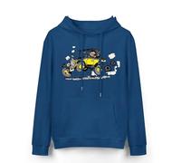 Yuogkk Sweat à Capuche Gaston Lagaffe Hommes Femmes Manches Longues, Vintage Classic Printed Pattern Pullover Horror Scare Jacket Fashion Casual Coat Role Play Sportswear-Black||XXS