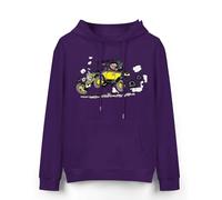 Yuogkk Sweat à Capuche Gaston Lagaffe Hommes Femmes Manches Longues, Vintage Classic Printed Pattern Pullover Horror Scare Jacket Fashion Casual Coat Role Play Sportswear-Black||XXS