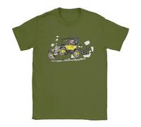 Yuogkk T-Shirt Gaston Lagaffe Sweat-Shirt imprimé Dessins animés, Mode décontractée Manches Courtes Coton col Rond Veste de Jeu Tendance Loose Plus Size Tank Tops-Black||XS