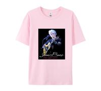 Yuogkk T-Shirt Joan Baez Men's and Women's Retro Crew Neck Sweatshirt, Fashion Rock Short Sleeve Casual Plus Size Vest Classic Printed Pattern Shirt Hip Hop Street Top-Black||XS