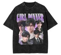 Yuogkk T Shirt Love Cartoon Deep-Space Cartoon Game Print Manches Courtes Mode Sweat Shirt Décontracté, Hommes Et Femmes Col Rond Coton Lavé Vintage T-Shirt Grande Taille XS~3XL-#01||XS