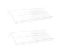 YUOIUX Étagère à épices 1/2 x plateau de rangement en acrylique transparent pour organiser votre tiroir de cuisine