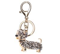 YUOIUX Joli pendentif en forme de teckel pour porte-clés et sac à main Motif teckel