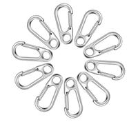 YUOIUX Lot de 10 mousquetons à ressort en alliage avec mousqueton multifonction