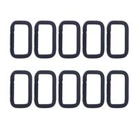 YUOIUX Lot de 10 mousquetons rectangulaires en alliage d'aluminium pour camping, randonnée, sac à dos, ceinture
